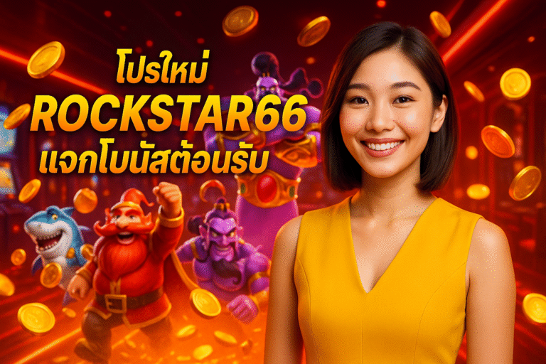 โปรใหม่ ROCKSTAR66 แจกโบนัสต้อนรับ