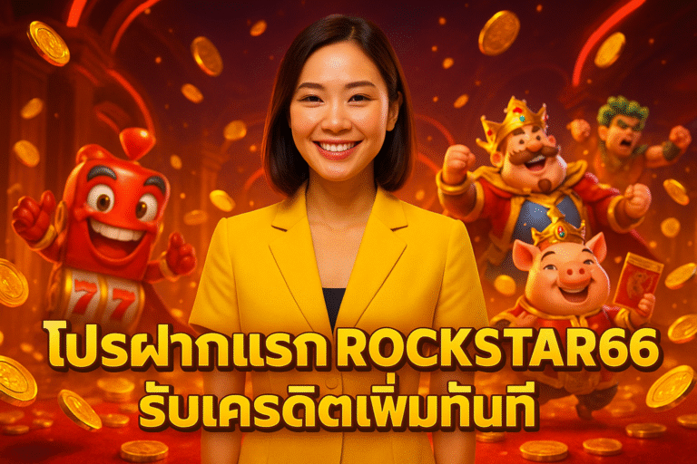 โปรฝากแรก ROCKSTAR66 รับเครดิตเพิ่มทันที