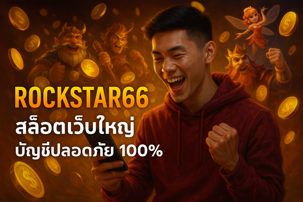 ROCKSTAR66 สล็อตเว็บใหญ่ บัญชีปลอดภัย 100%