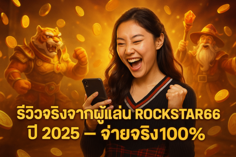 รีวิวจริงจากผู้เล่น ROCKSTAR66 ปี 2025 จ่ายจริง100%